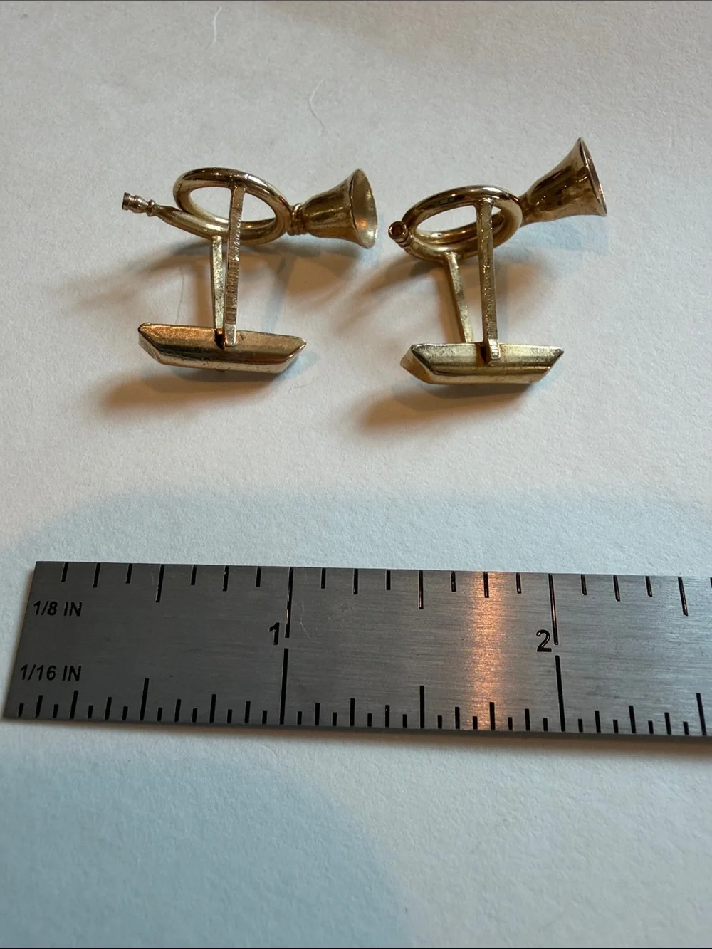 Hunting Horn Stud Cufflinks - Jewelry
